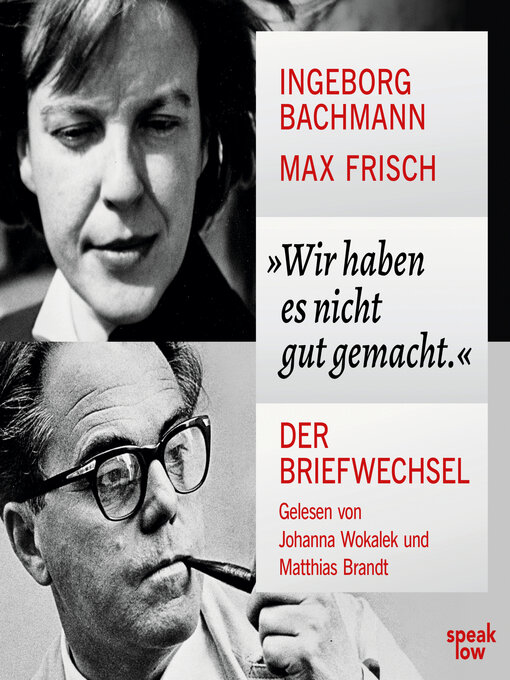 Cover image for Wir haben es nicht gut gemacht.--Der Briefwechsel